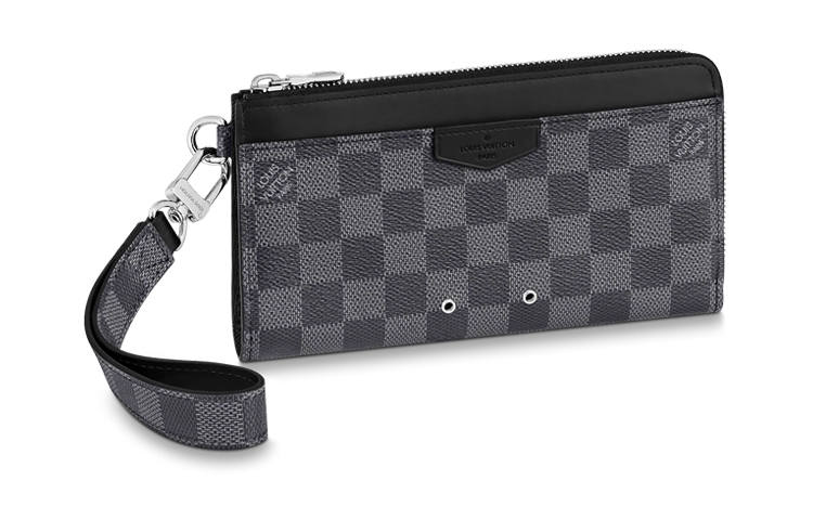 LOUIS VUITTON Zippy Canvas Clutch Card Holder, Wallet Regular Men's Gray