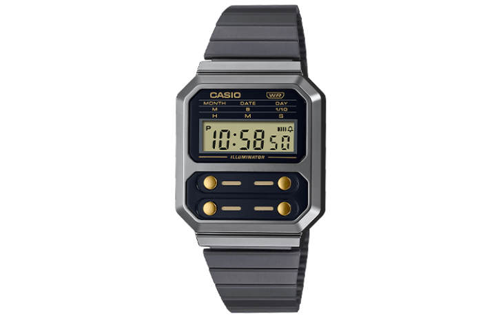 CASIO CASIO Unisex VINTAGE Series Black Watch A100WEGG-1A2