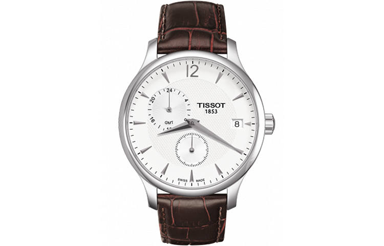 TISSOT Junya Collection Quartz Movement Men's Watches Watch 42mm White Dial Stainless Steel Case Leather Strap