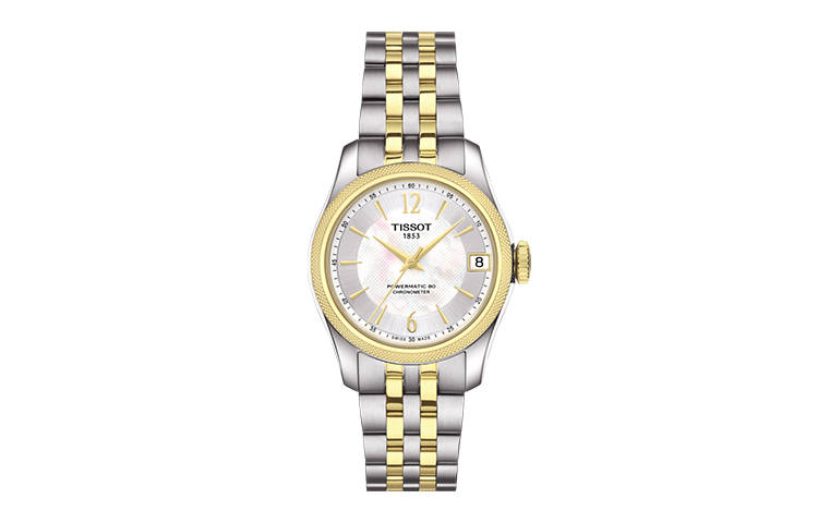 TISSOT Halo Collection Automatic Mechanical Movement COSC Certified Women's Watch 30.6mm White Dial