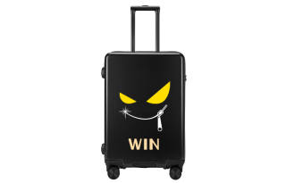 BLAN BUNNY ABS+PC Luggage, Checked Bag, Password Case 20 Inch, 24 Inch, 26 Inch, 22 Inch Unisex Black/White/Yellow