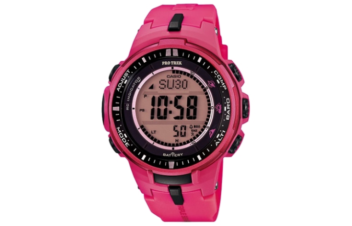 CASIO CASIO Men PRO TREK Pink Watch PRW-3000-4B