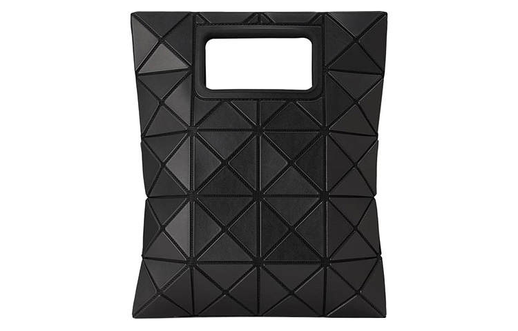 ISSEY MIYAKE PVC Handbag Small Women's Gray Black