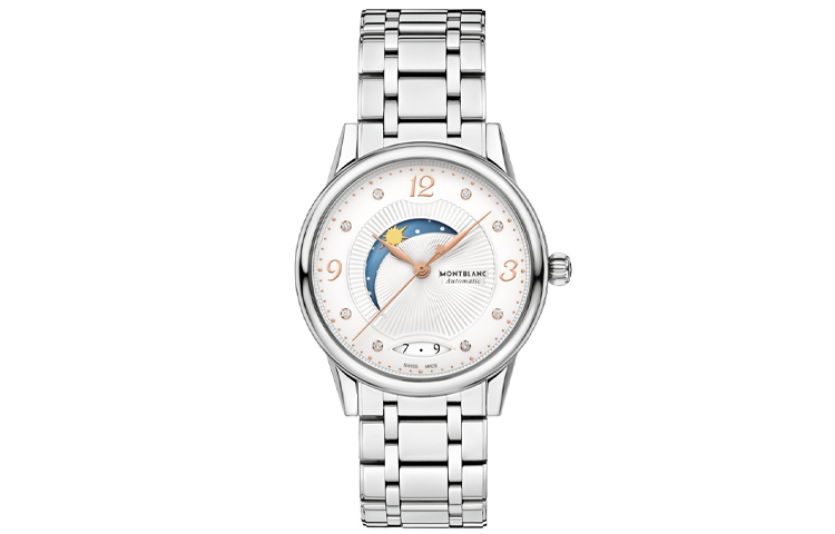 MONTBLANC Automatic Mechanical Movement 30 M Waterproof Women's Watch 34mm White Dial