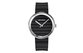 ISSEY MIYAKE PLEASE Quartz Movement Stainless Steel Strap Watch 39.5mm Unisex Black Dial SILAAA01