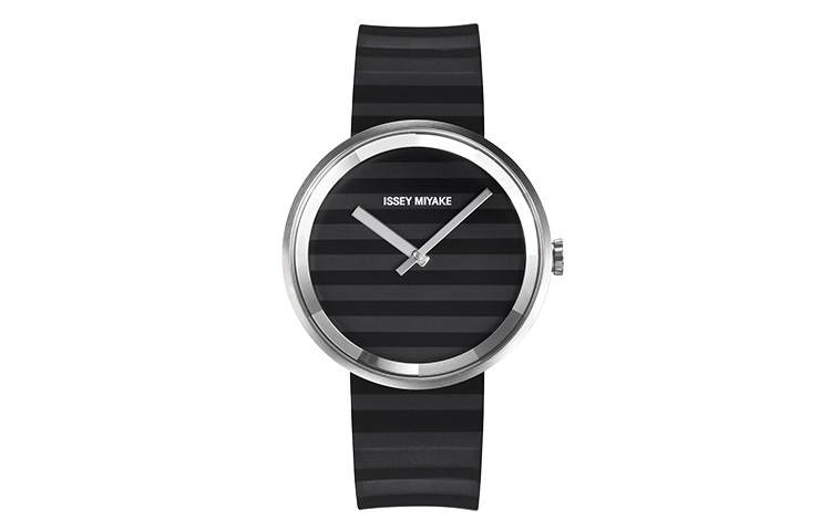 ISSEY MIYAKE PLEASE Quartz Movement Stainless Steel Strap Watch 39.5mm Unisex Black Dial SILAAA01