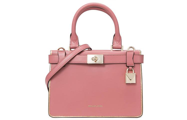 MICHAEL KORS Cow Leather Handbag, Shoulder Bag, Crossbody Bag Regular Women's Rose Pink
