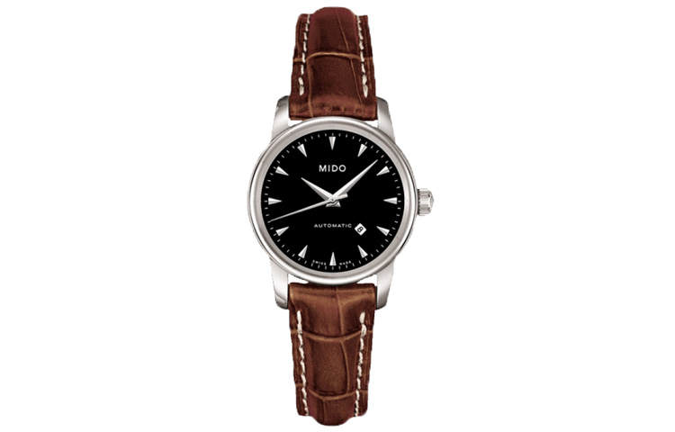 MIDO Baroncelli Automatic Mechanical Movement Women's Watch 29mm Black Dial Stainless Steel Case