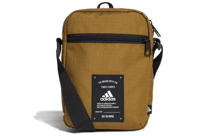 Adidas Adidas Nylon Fabric Shoulder Bag, Crossbody Bag Regular Unisex Earth Yellow