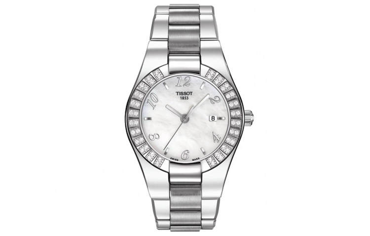 TISSOT Gran Collection Quartz Movement Women's Watch 32mm White Dial Stainless Steel Case