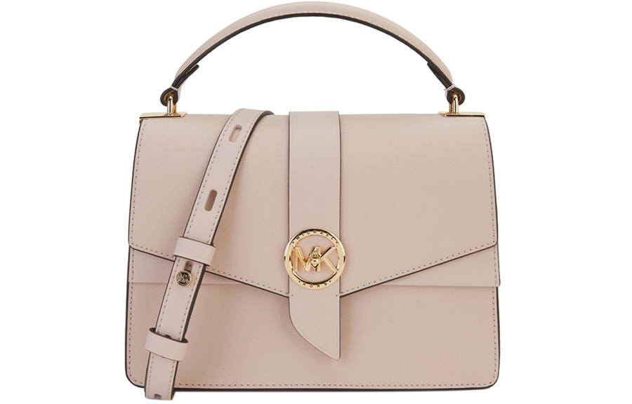 MICHAEL KORS Greenwich Leather Shoulder Bag, Crossbody Bag, Handbag Regular Women's Pink