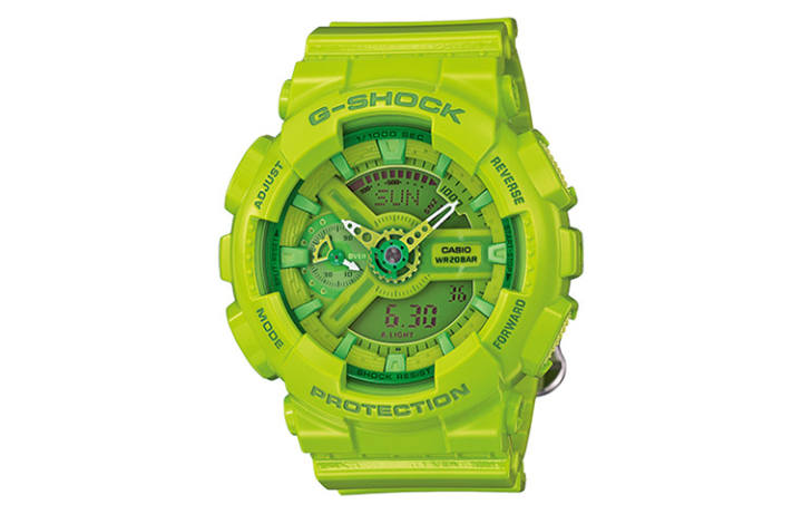 CASIO CASIO Men Liquid Crystal/Analog Dual Display Series Green Watch GMA-S110CC-3