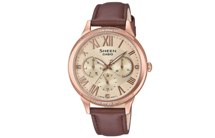 CASIO CASIO Women's SHEEN Coffee Watch SHE-3058PGL-9A