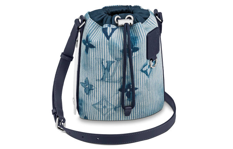 LOUIS VUITTON Sac Marin Mini Hickory Stripes Denim