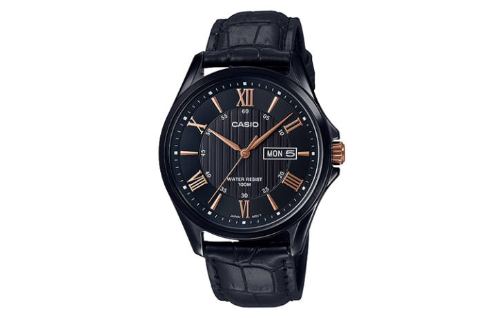 CASIO CASIO Men Standard Series Black Watch MTP-1384BL-1A2