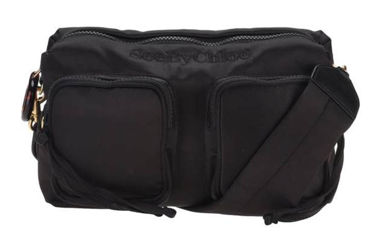 See By Chloe Polyester Pillow Bag, Box Bag, Shoulder Bag, Crossbody Bag Women's Black