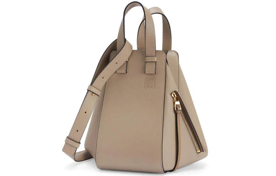 LOEWE Calfskin Hammock Bag, Shoulder Bag, Crossbody Bag, Handbag Small Women's Sand