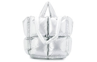 OFF-WHITE OFF WHITE Puffy Bag Nylon Small Silver