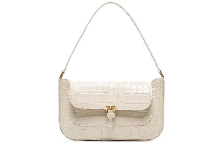 By Far By Far Miranda Embossed Shoulder Bag