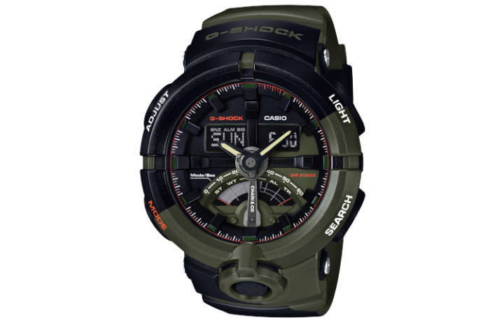 CASIO CASIO Men Liquid Crystal/Analog Dual Display Series Green Watch GA-500K-3A