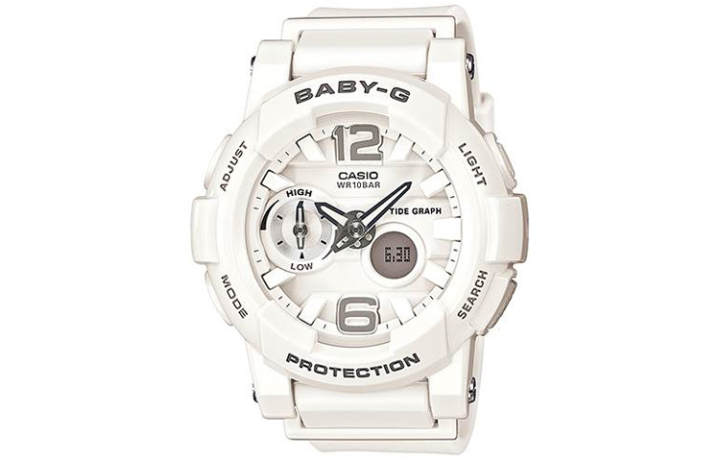 CASIO CASIO Women's BABY-G 38mm White Watch BGA-180-7B1