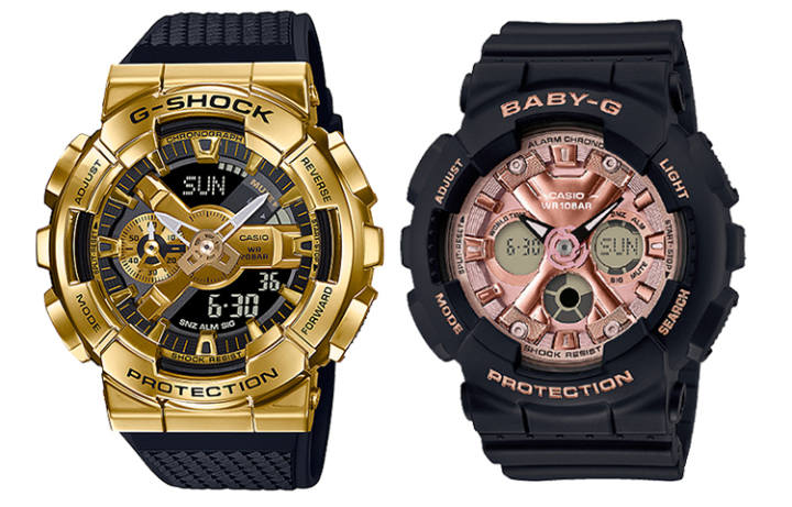 CASIO CASIO Unisex Pair Table Series Gold Watch