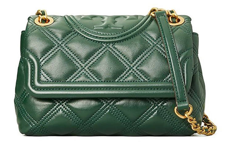 TORY BURCH Fleming Sheepskin Crossbody Chain Bag, Shoulder Bag Women's Jasper