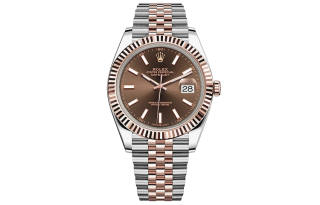 ROLEX Fluted Bezel Two Tone Datejust Collection Automatic Mechanical Movement 100m Waterproof Men's Watches