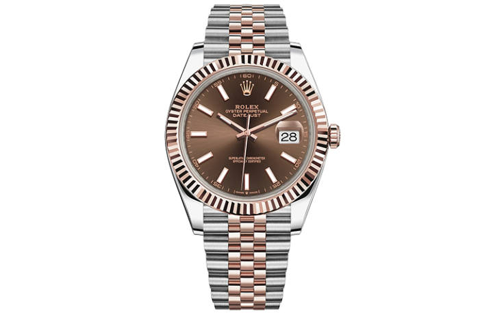 ROLEX ROLEX Fluted Bezel Two Tone Datejust Collection Automatic Mechanical Movement 100m Waterproof Men's Watches