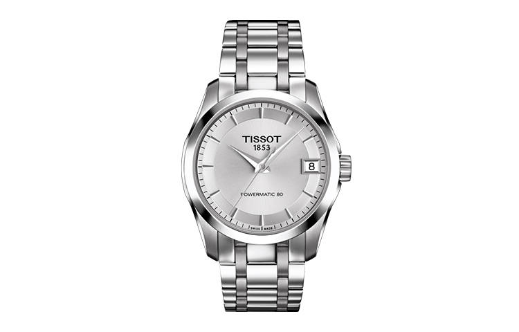 TISSOT Kutu Collection Automatic Mechanical Movement 100m Waterproof Women's Watch 32mm Silver Dial