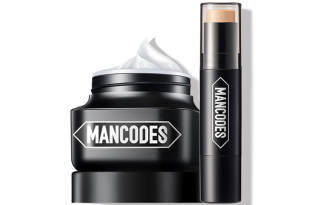MAN CODES Men's Brightening Set Moisturizing And Nourishing Natural Cream 50g+Concealer Stick For Acne Mark Removal 8g
