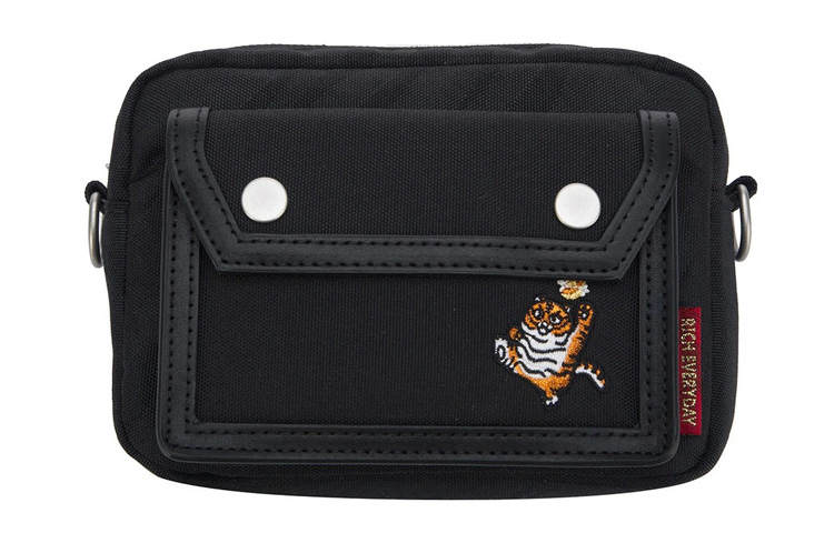 Li-Ning Li Ning Sports Life Collection Earning Money Every Day Polyester Crossbody Bag Regular Men's Black