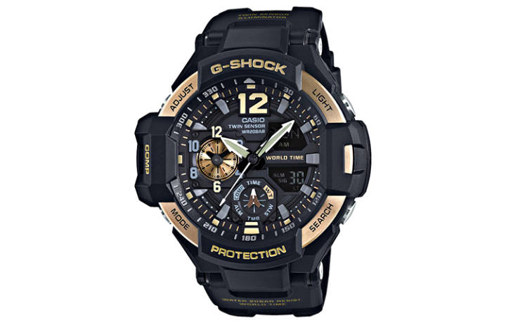 CASIO CASIO Men MASTER OF G-AIR Series Black Watch GA-1100-9G