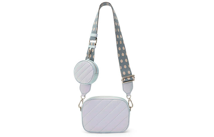 CHARLES&KEITH 3 in 1 Microfiber Synthetic Leather Small Square Bag, Crossbody Bag Women's Multicolor