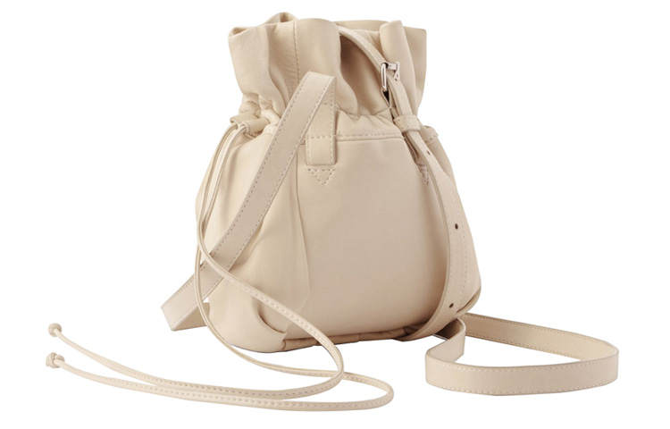 Lemaire Sheepskin Bucket Bag, Shoulder Bag, Crossbody Bag Unisex White