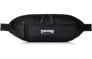 Thrasher Nylon Fanny Pack Regular Unisex Black White Text