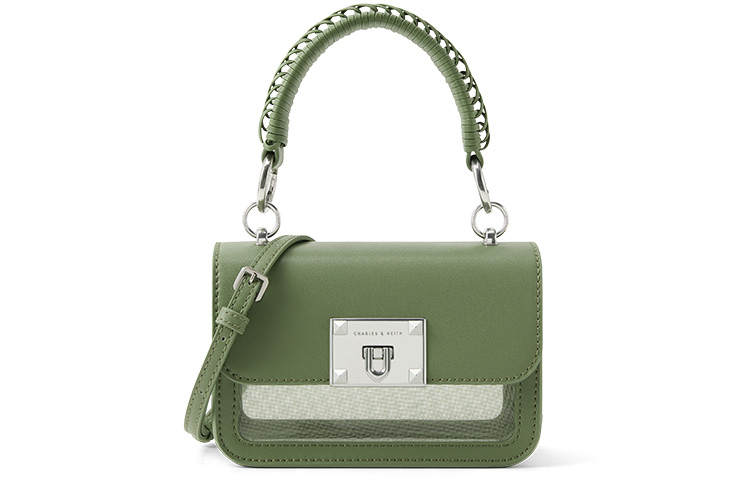 CHARLES&KEITH Pu Small Square Bag, Handbag, Crossbody Bag Small Women's Multicolor