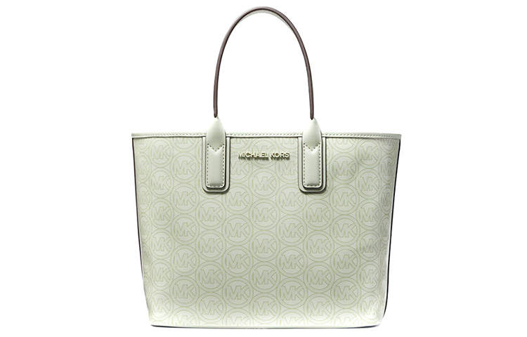 MICHAEL KORS Jodie Artificial Leather Tote Bag, Shopping Bag, Handbag Small Women's Mint Green