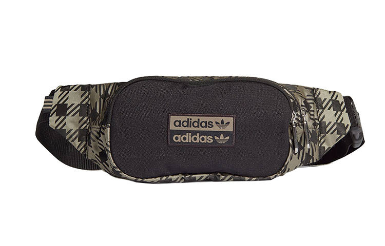 Adidas Originals Trefoil Polyester Crossbody Bag, Sling Bag, Fanny Pack Regular Unisex Clay & Black