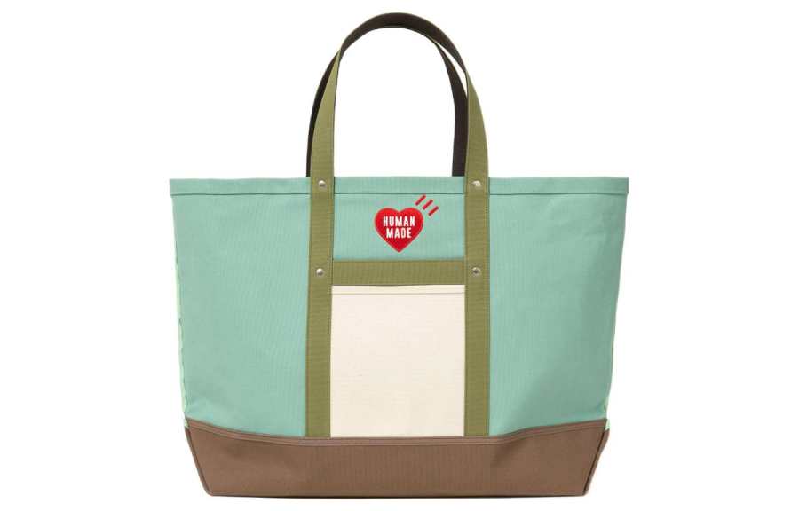 HUMAN MADE Cotton Shoulder Bag, Crossbody Bag, Handbag Regular Women's Green