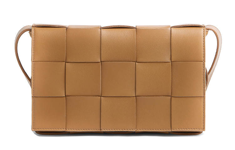 Bottega Veneta CASSETTE Sheepskin Tofu Bag, Handheld Crossbody Bag, Shoulder Bag Women's Caramel Brown