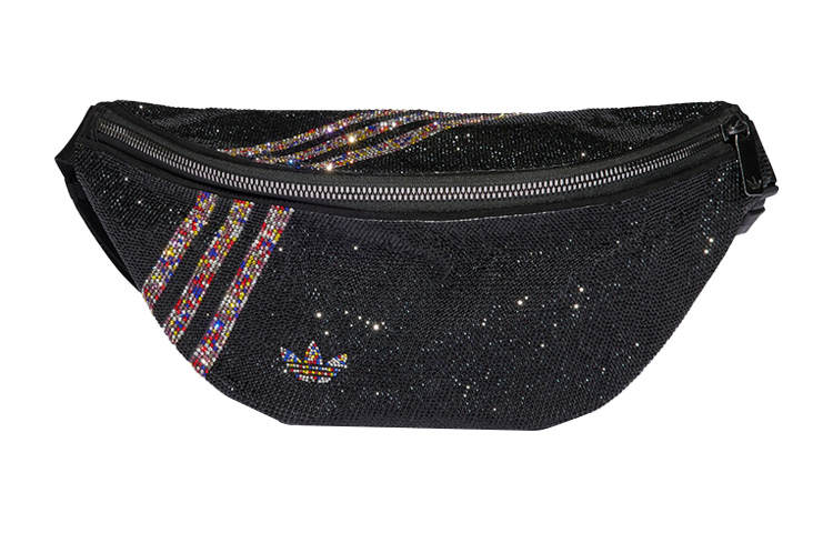 Adidas Originals Trefoil Polyester One Shoulder Crossbody Fanny Pack Regular Women's Black