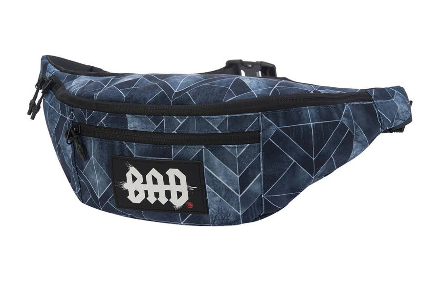 Li-Ning Li Ning Fabric Waist Bag Chest Bag Unisex Black Gray All Over Print