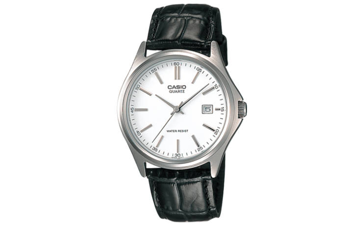 CASIO CASIO STANDARD Quartz Movement Genuine Leather Strap Watch Men's Watches White Dial
