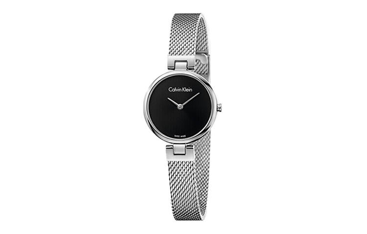 CALVIN KLEIN CK Quartz Pure Collection Wrist Watches Quartz Movement Stainless Steel Watchband Black Dial Women's Watch