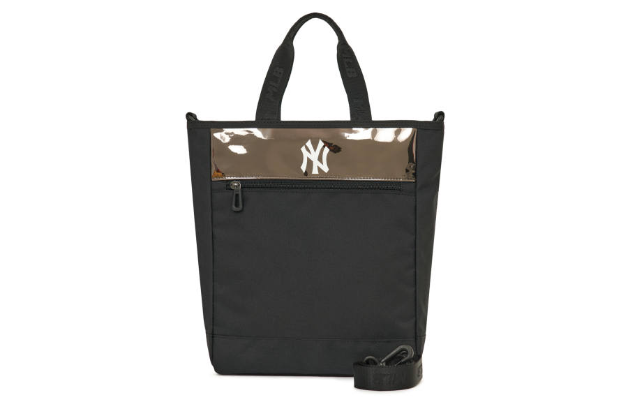 MLB Polyester Tote Bag, Shopping Bag, Messenger Bag, Handbag, Shoulder Bag, Crossbody Bag Regular Unisex Black