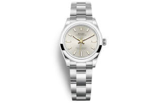 ROLEX Smooth Bezel, Oyster Perpetual Type Automatic Mechanical Movement 100m Waterproof Women's Watch 31mm