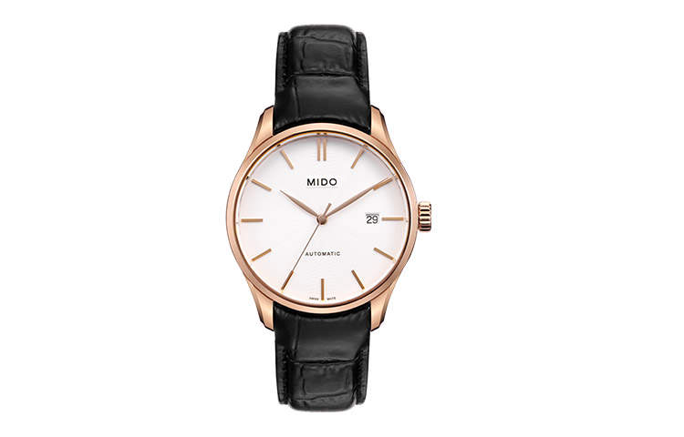 MIDO Belluna Automatic Mechanical Movement Men's Watches Watch 40mm White Dial PVD Coating Watch Case