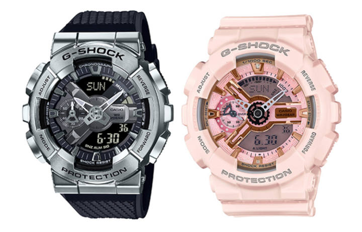 CASIO CASIO GM&GMA Quartz Movement Resin Strap Watch Unisex Black Dial