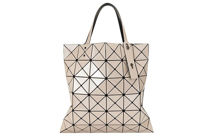 ISSEY MIYAKE PVC Tote Bag, Shopping Bag, Laptop Bag, One Shoulder Handbag Women's Beige